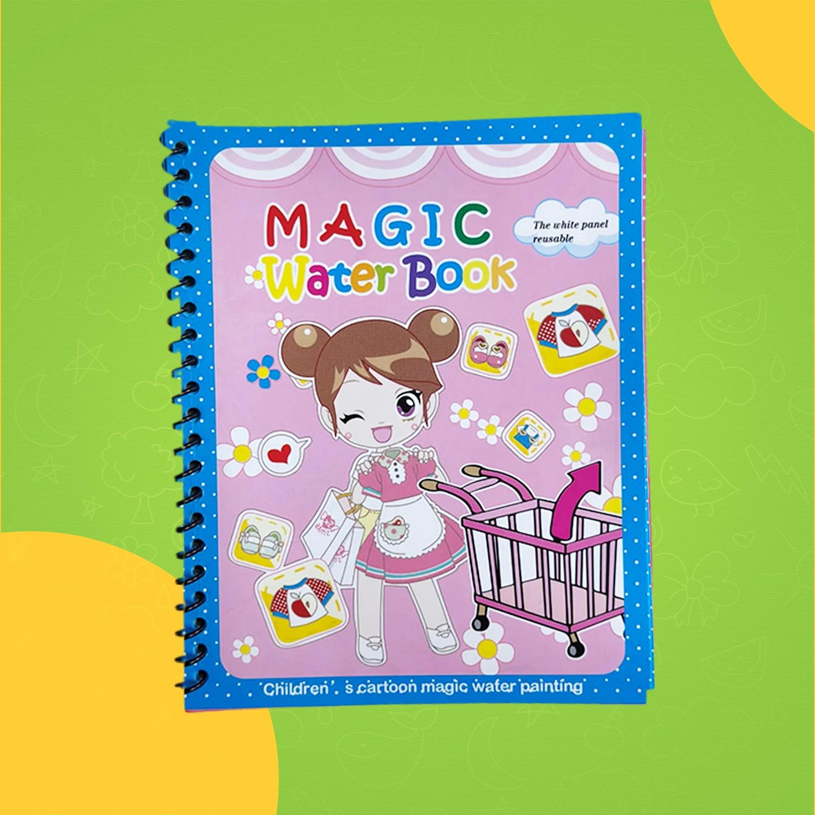 كتاب التلوين السحري للأطفال – Magic Water Book (girls)