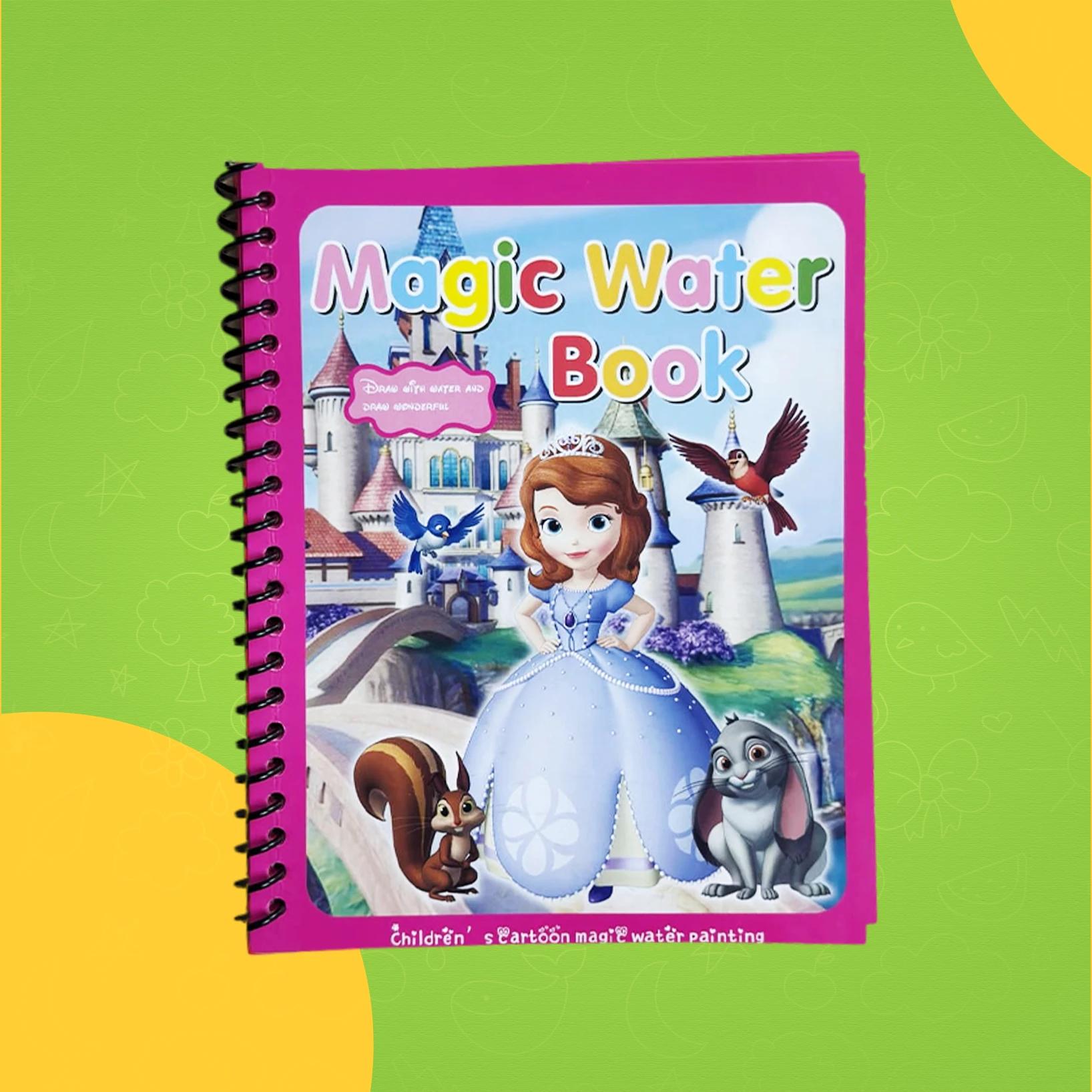 كتاب التلوين السحري للأطفال – Magic Water Book (pink queen)