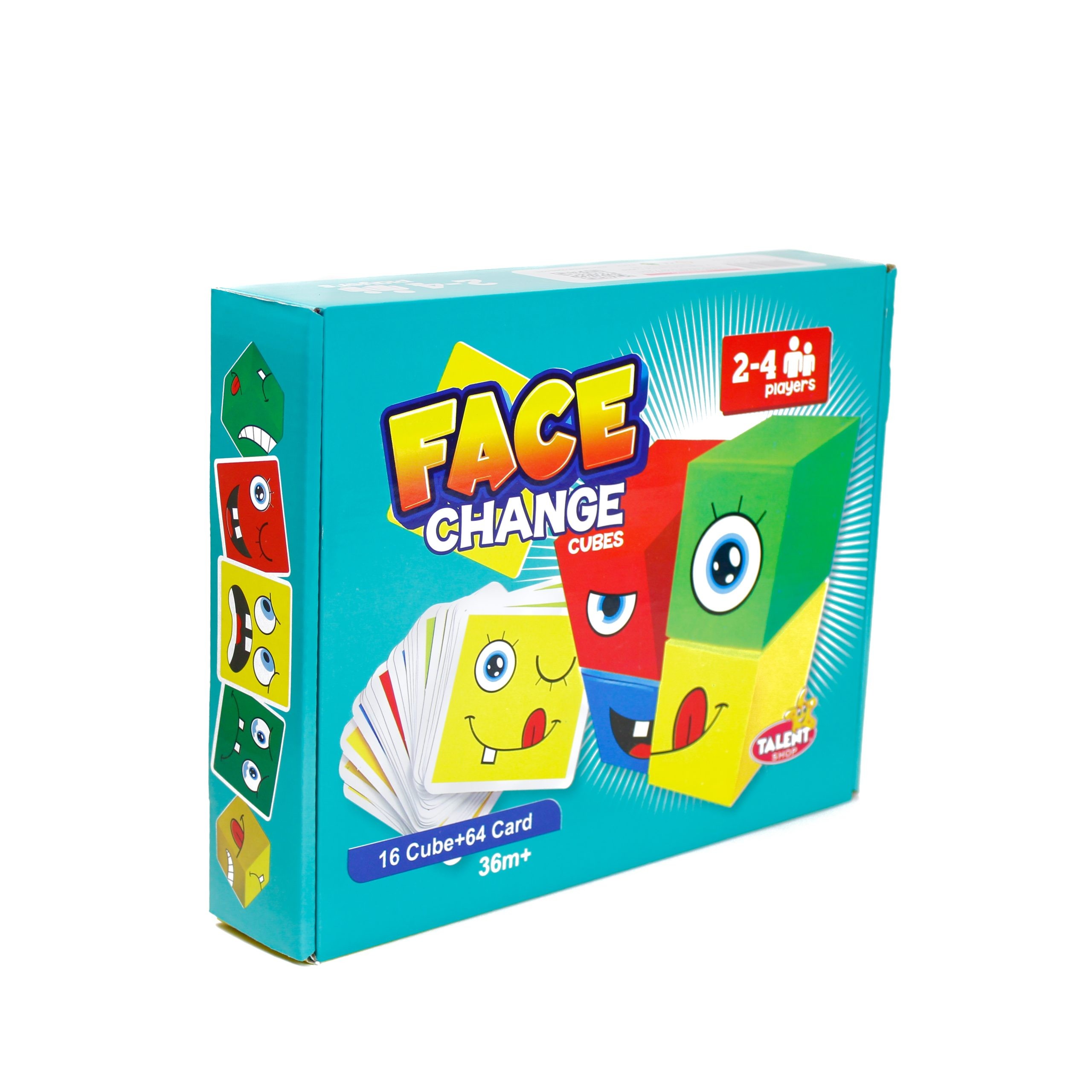 مكعبات تغيير الوجه –  64 كروت و 16 مكعب - Face cube