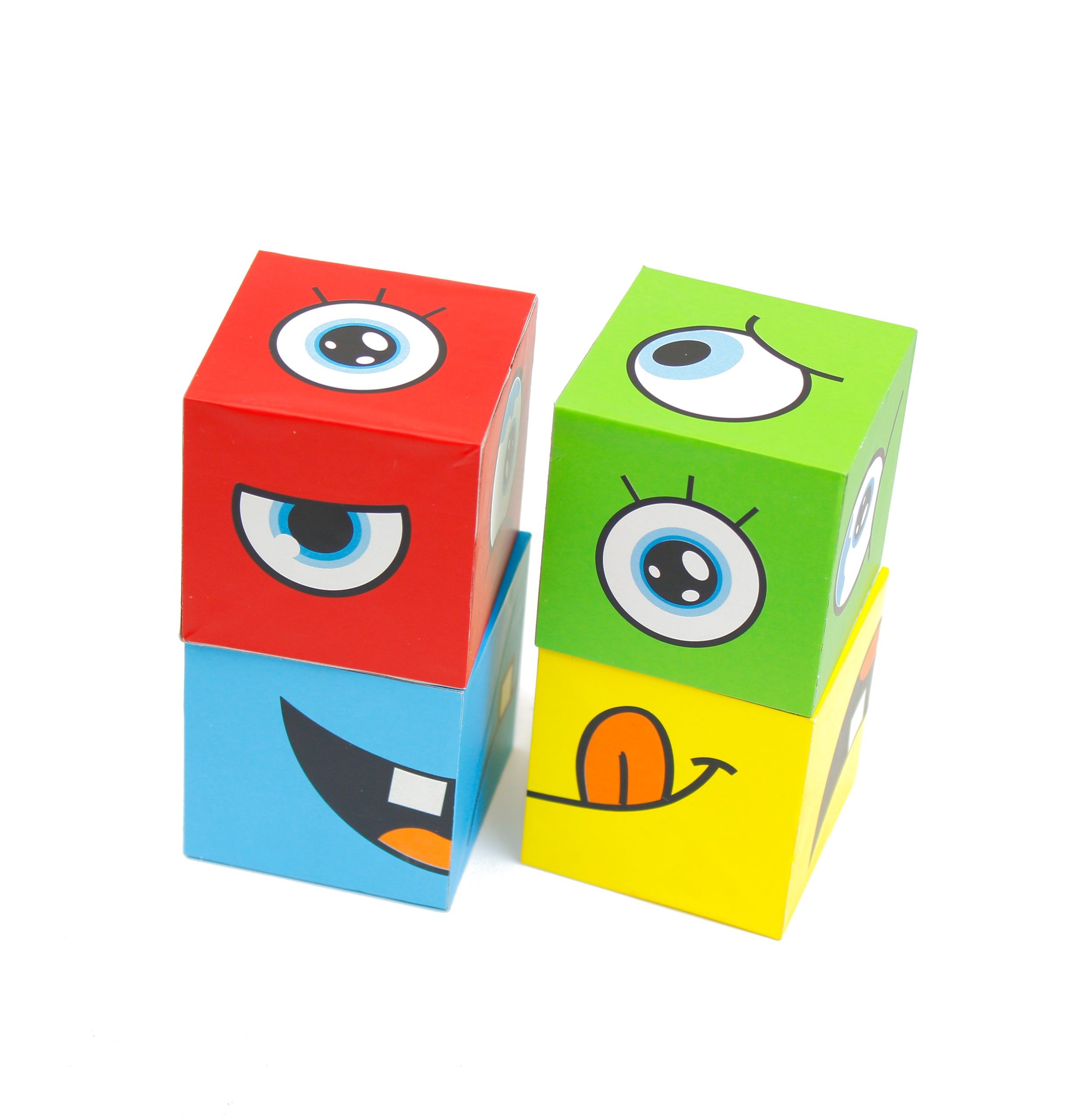 مكعبات تغيير الوجه –  64 كروت و 16 مكعب - Face cube