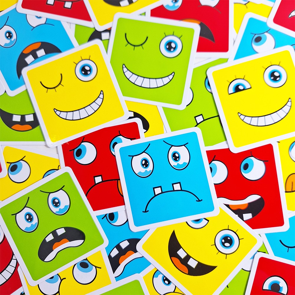 مكعبات تغيير الوجه –  64 كروت و 16 مكعب - Face cube
